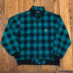 Men’s UnionBay Plaid Sweater Jacket Large